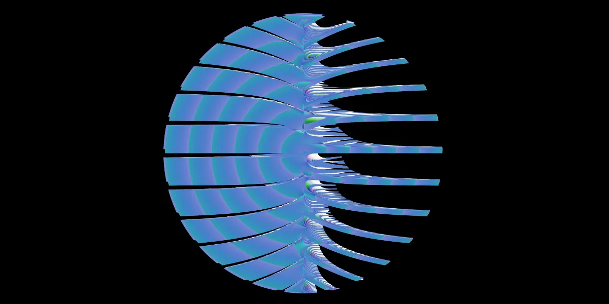 A piece of fractal art produced by FractalPane.
