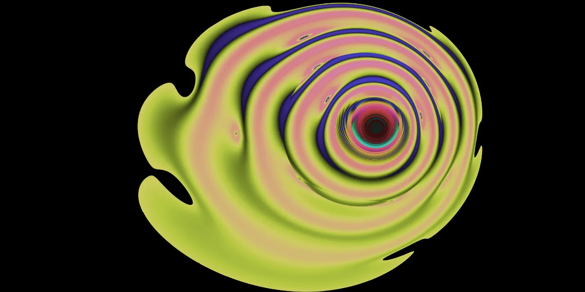 A piece of fractal art produced by FractalPane.