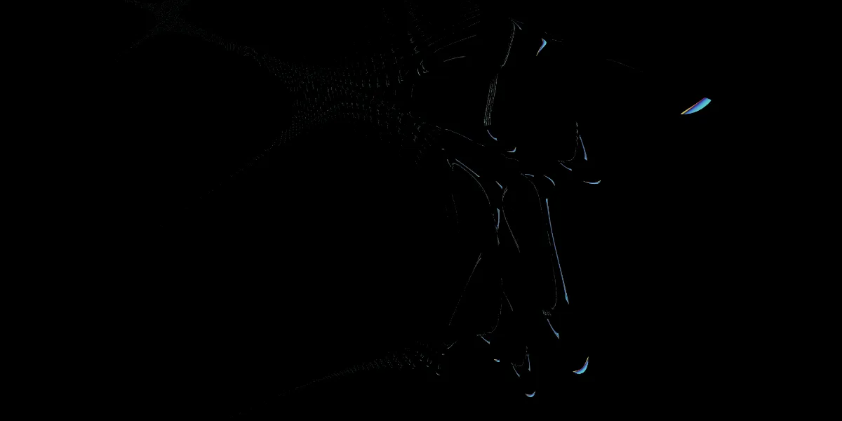 A piece of fractal art produced by FractalPane.